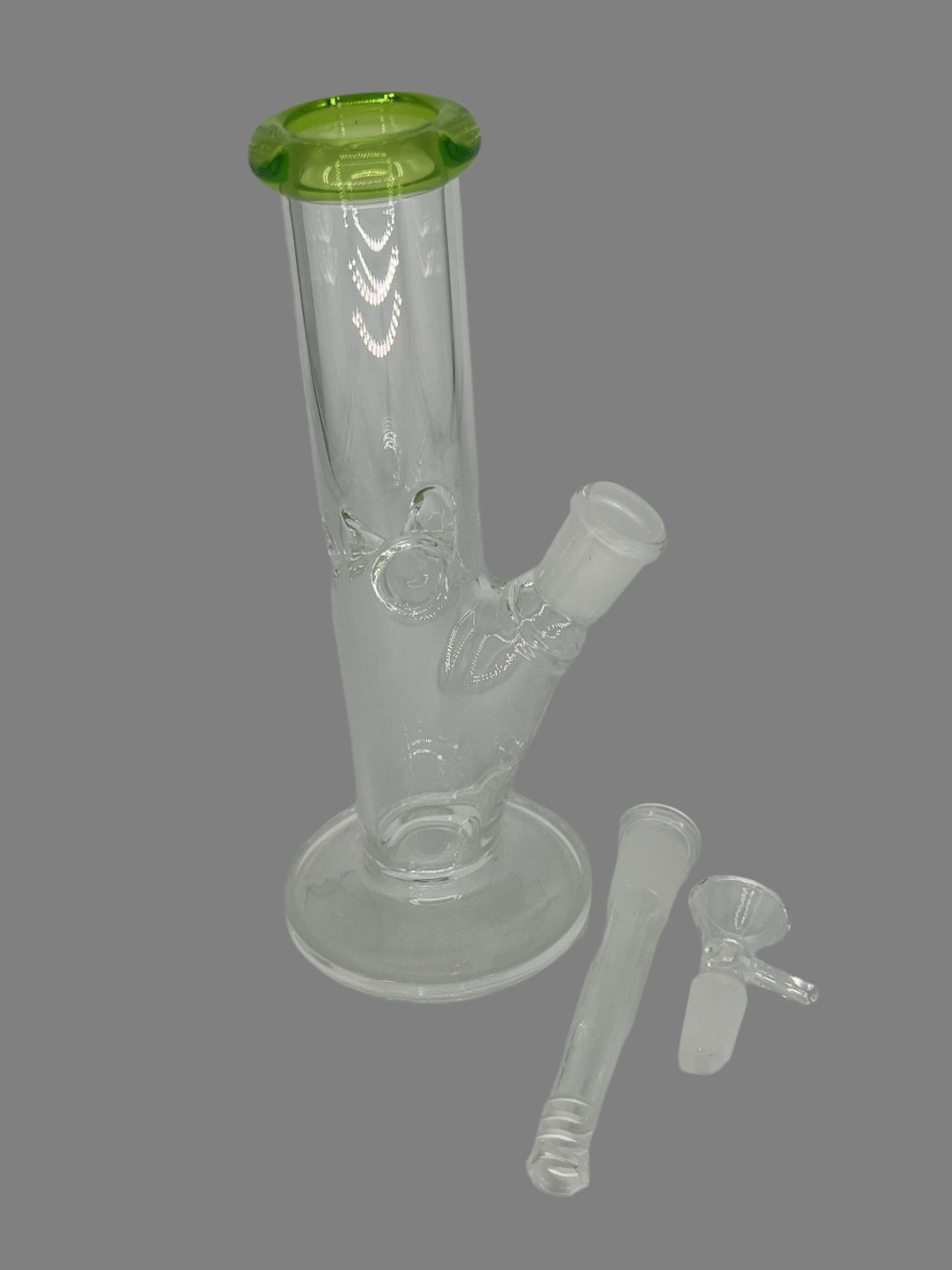 8" Classic Straight Tube Bong with Base
