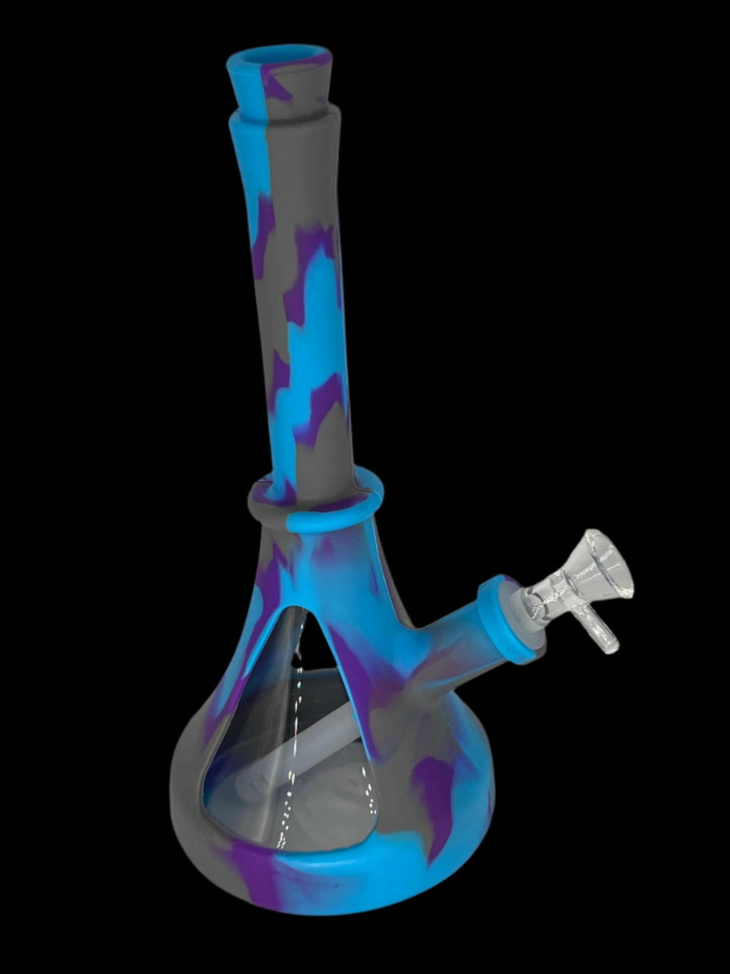 Silicone & Glass Hybrid 10” Beaker Bong