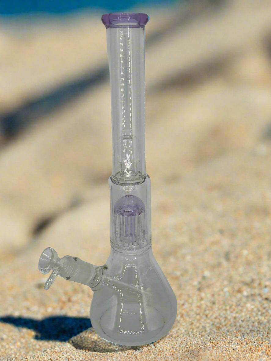 14" Beaker Bong with 8 Arm Tree Perc