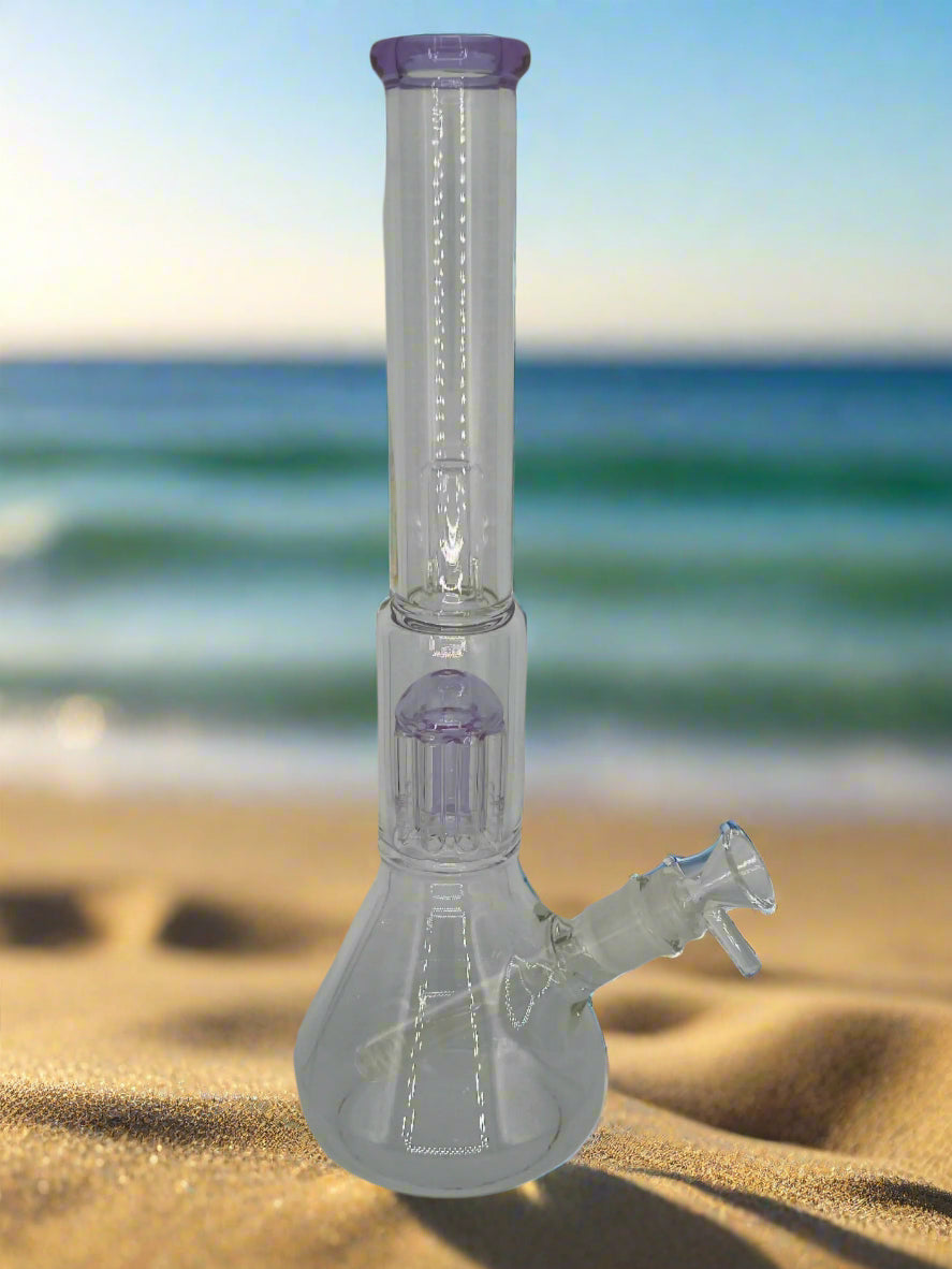 14" Beaker Bong with 8 Arm Tree Perc