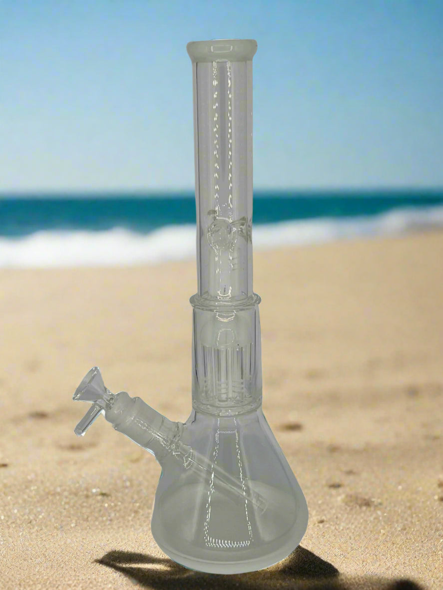 14" Beaker Bong with 8 Arm Tree Perc