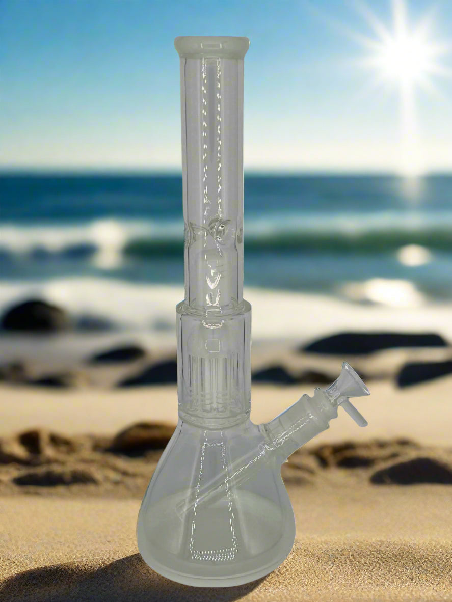 14" Beaker Bong with 8 Arm Tree Perc