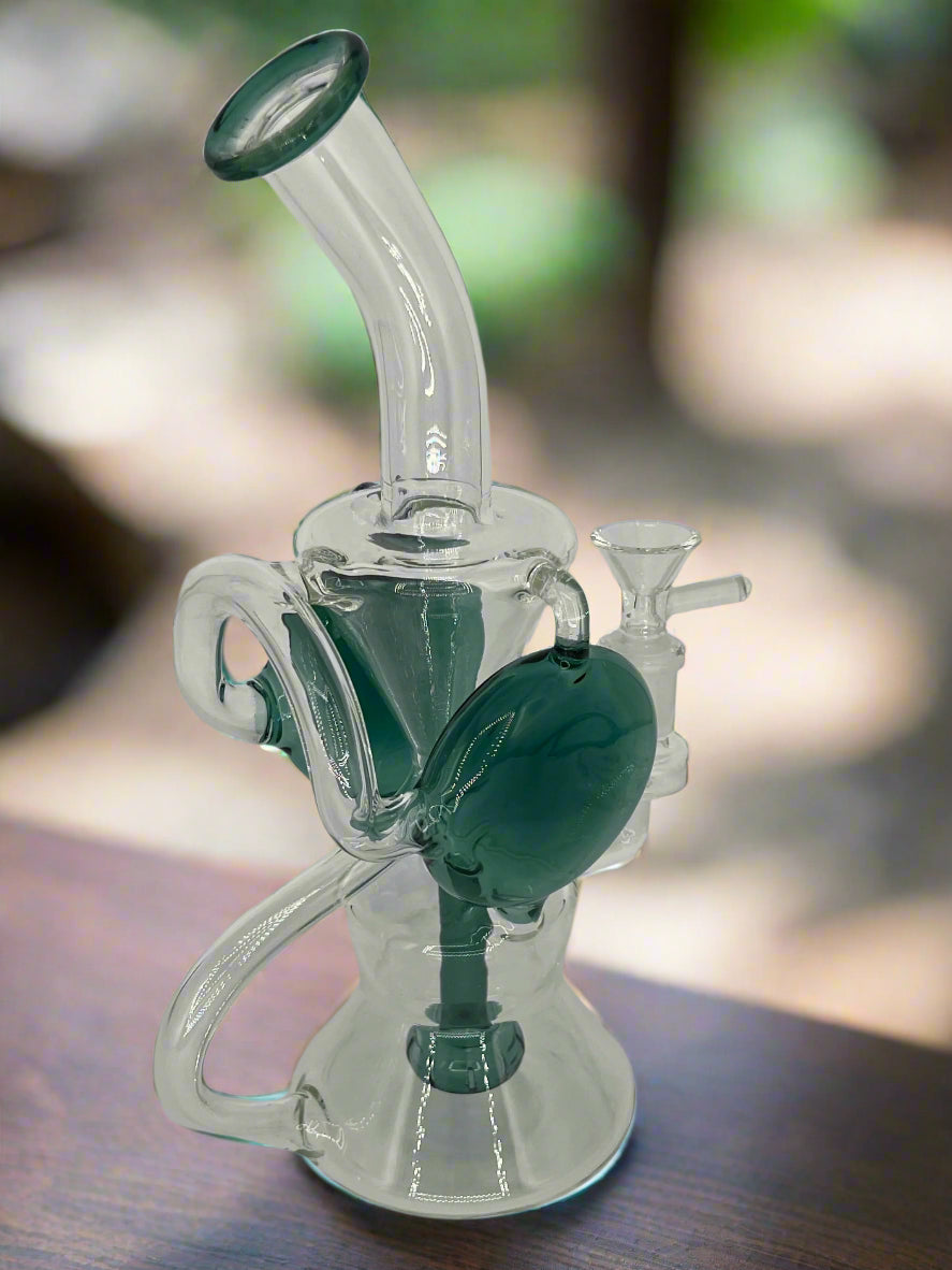 11" Recycler Oil Rig with Showerhead Perc