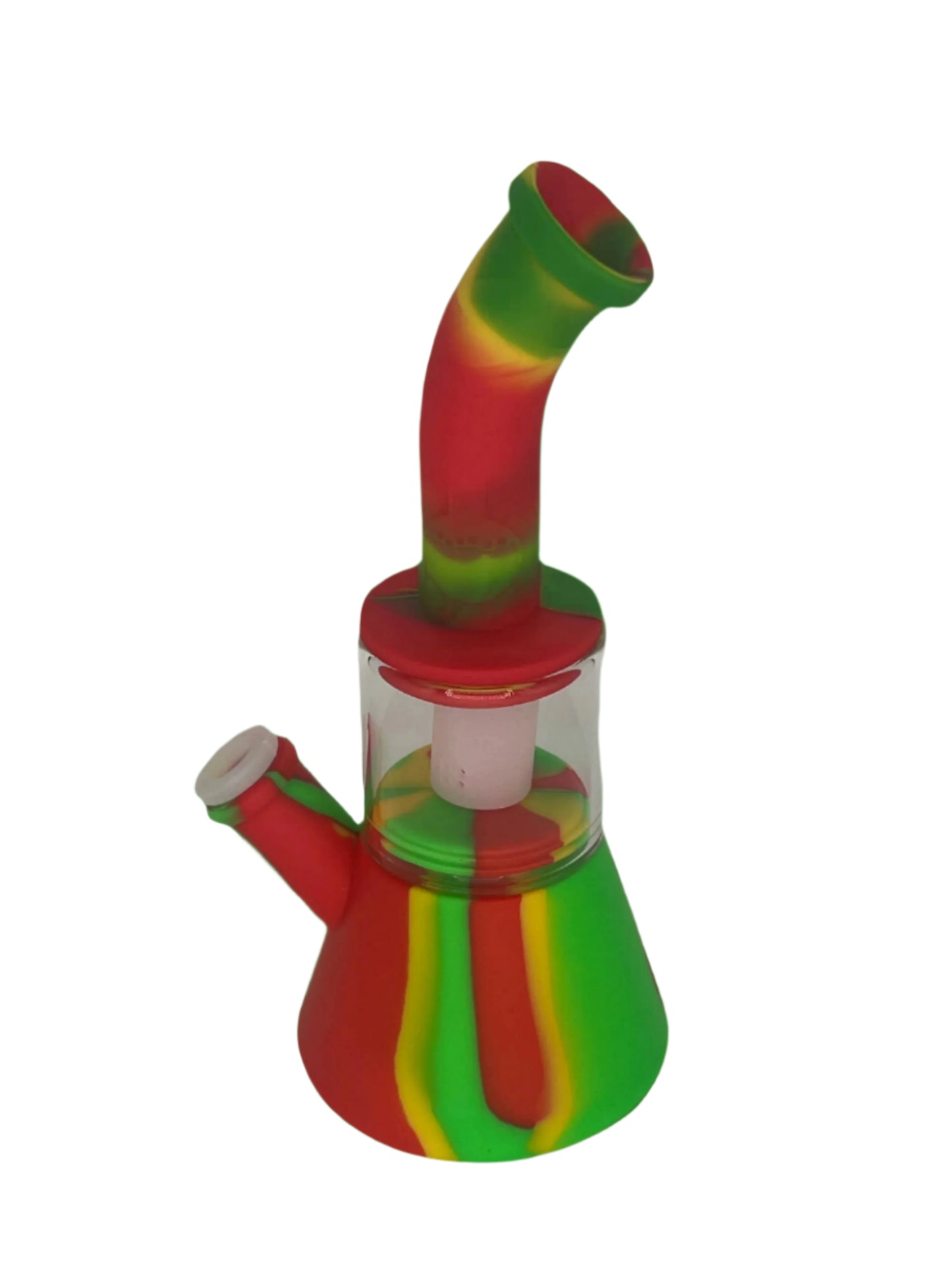 9" Silicone Perc & Glass Hybrid Bong