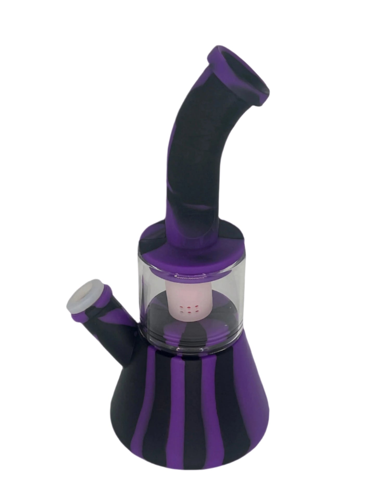 9" Silicone Perc & Glass Hybrid Bong