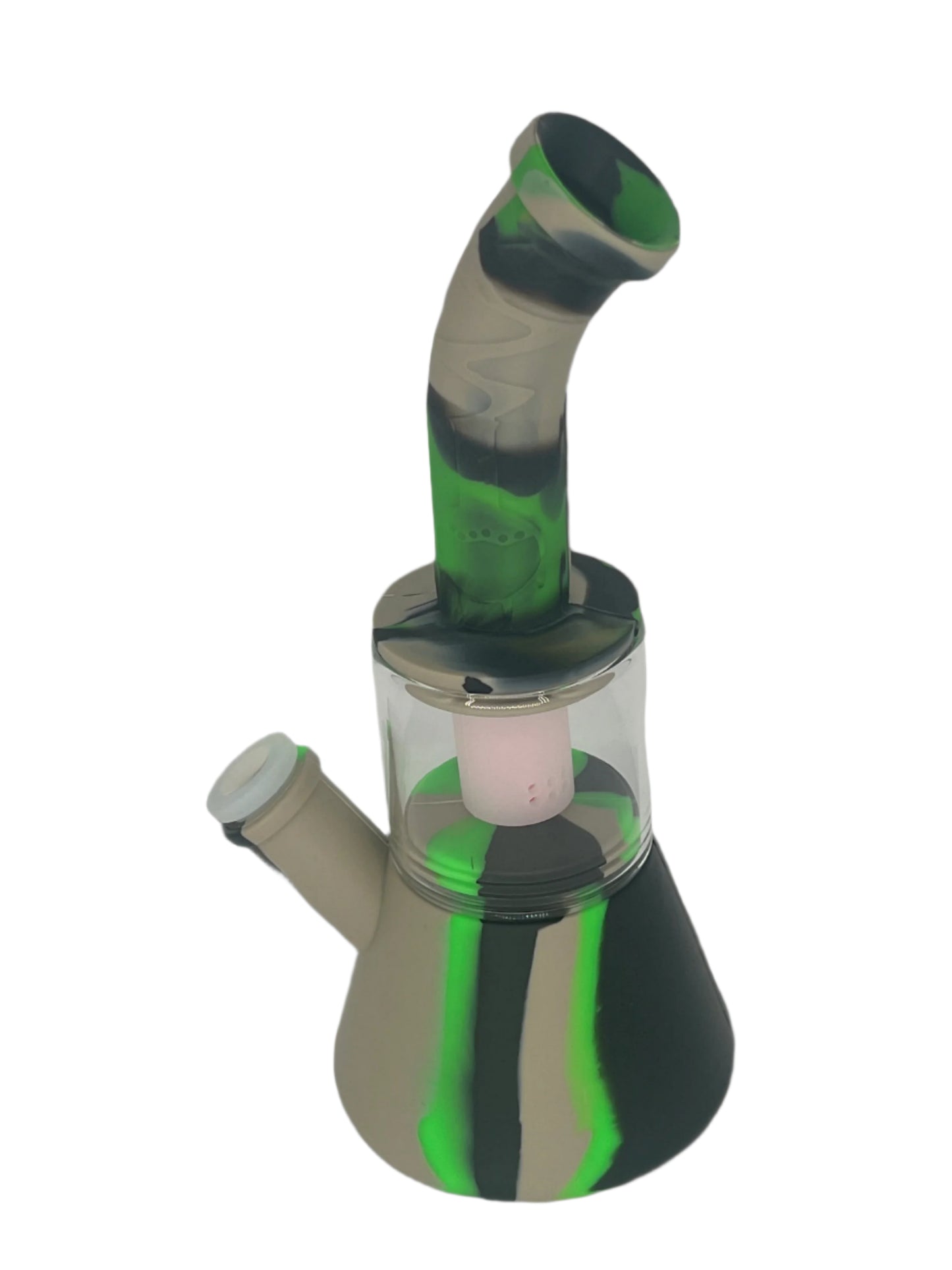 9" Silicone Perc & Glass Hybrid Bong