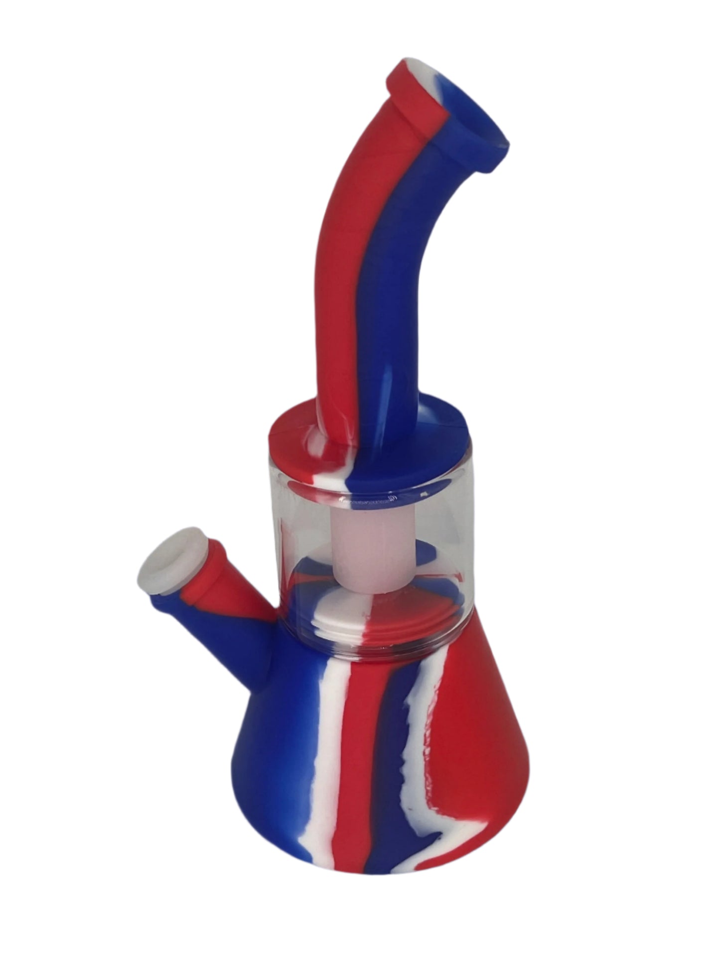 9" Silicone Perc & Glass Hybrid Bong