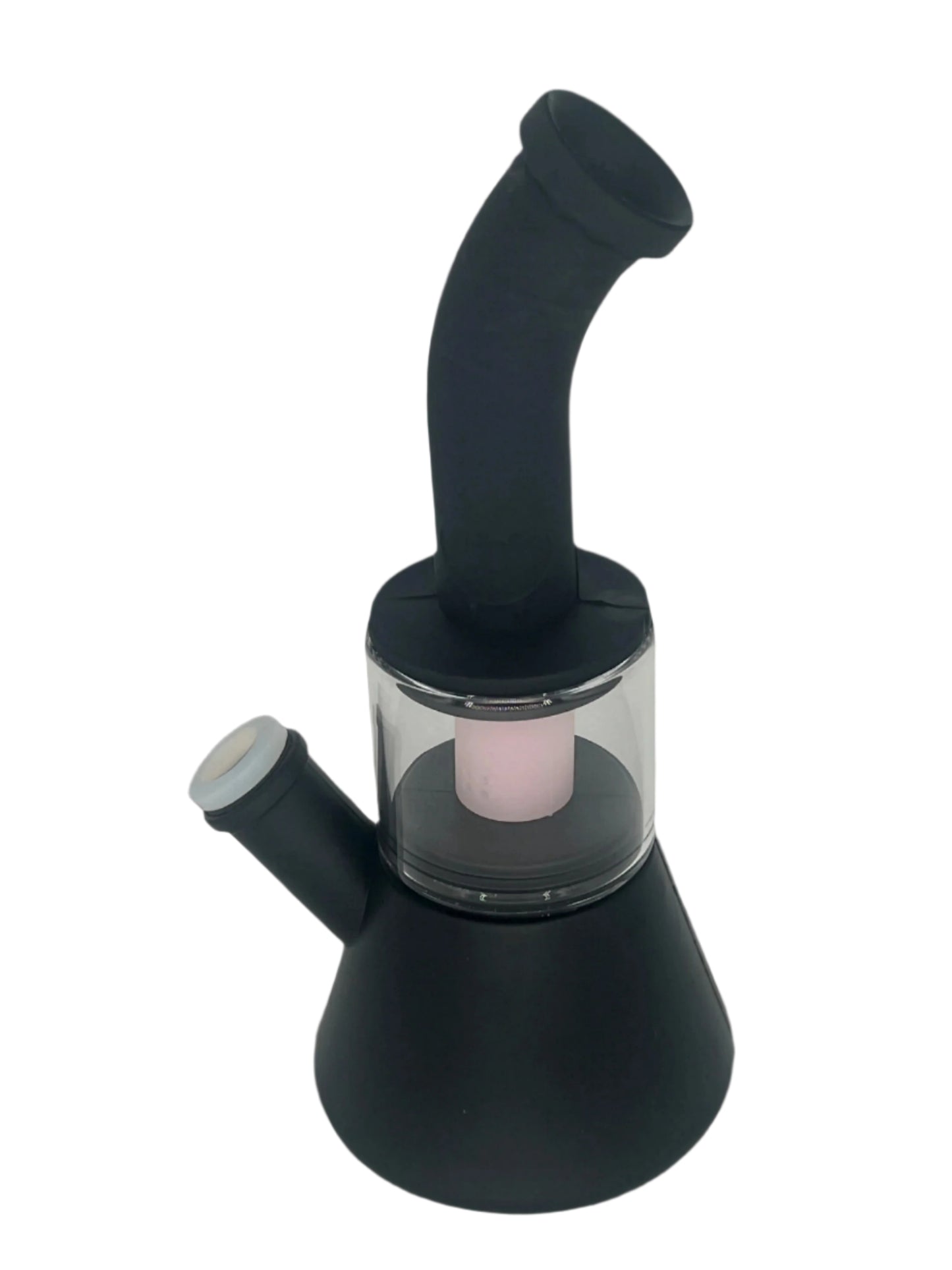 Silicone Perc & Glass Hybrid Bong