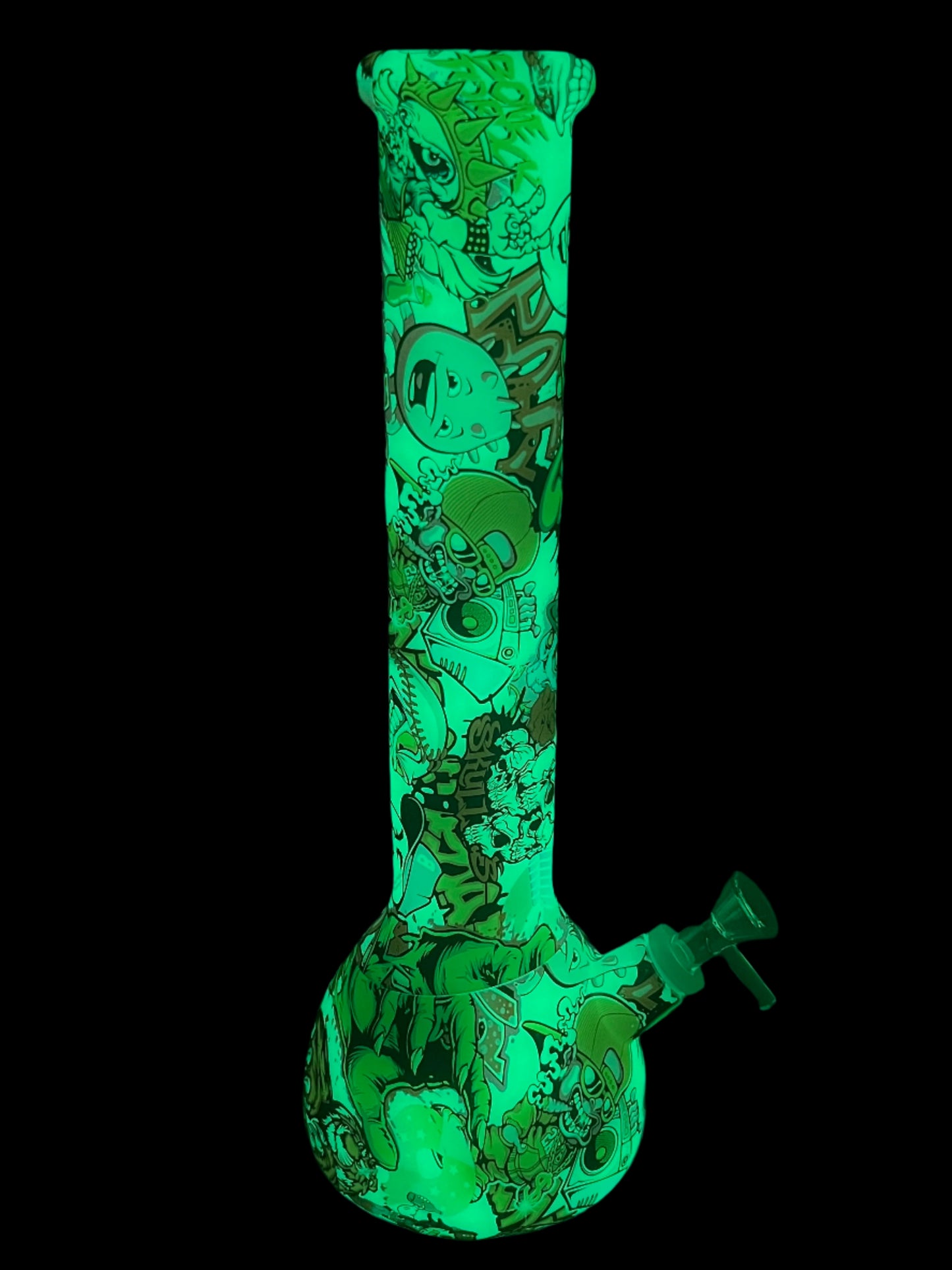 14" Glow-in-the-Dark Silicone Bong