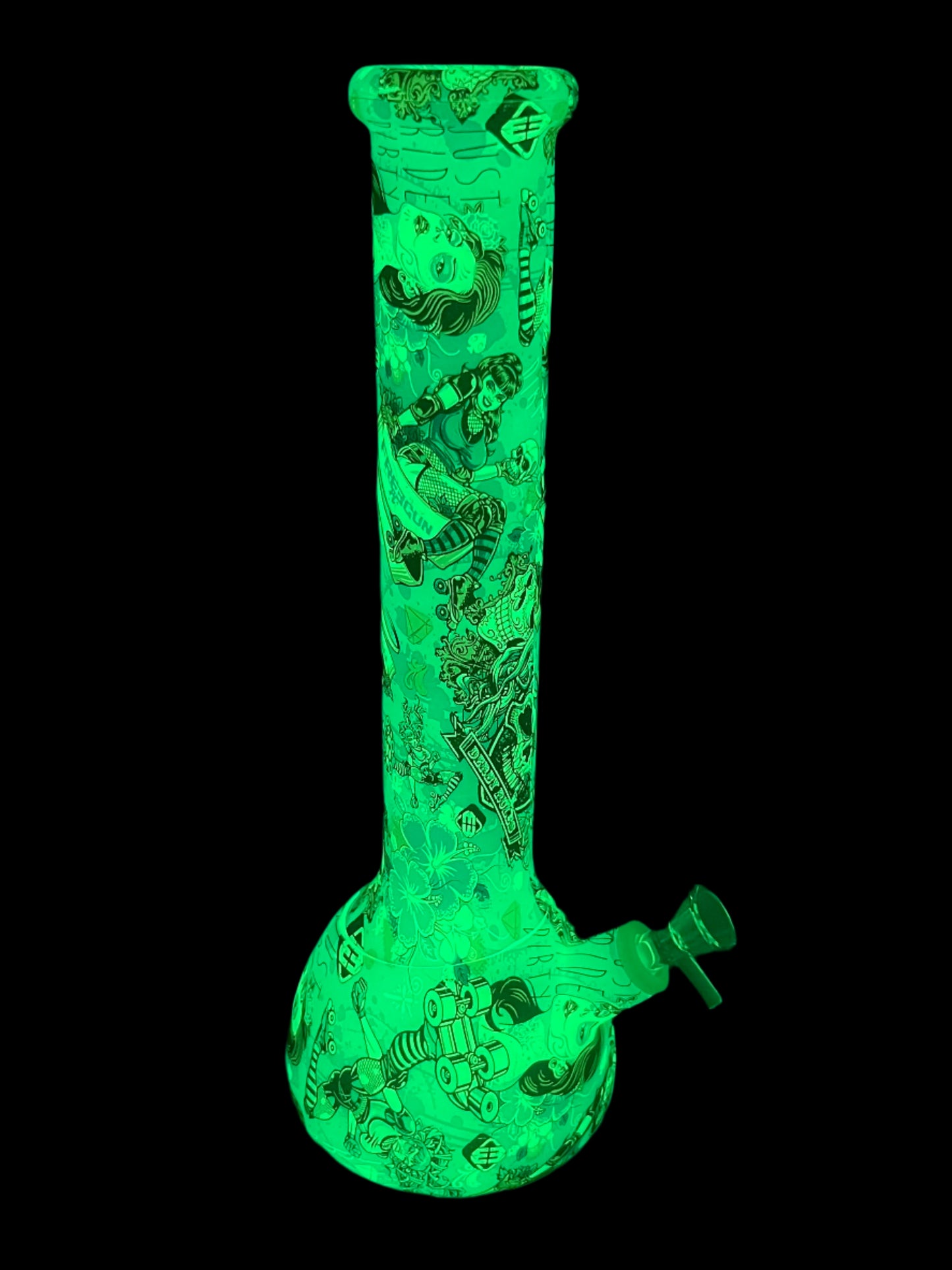 14" Glow-in-the-Dark Silicone Bong