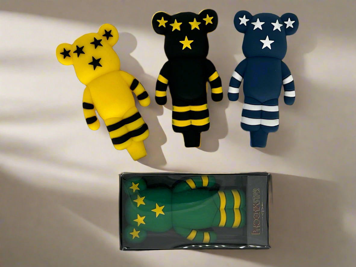 Urban Graffiti Bear with X Eyes Silicone Pipe