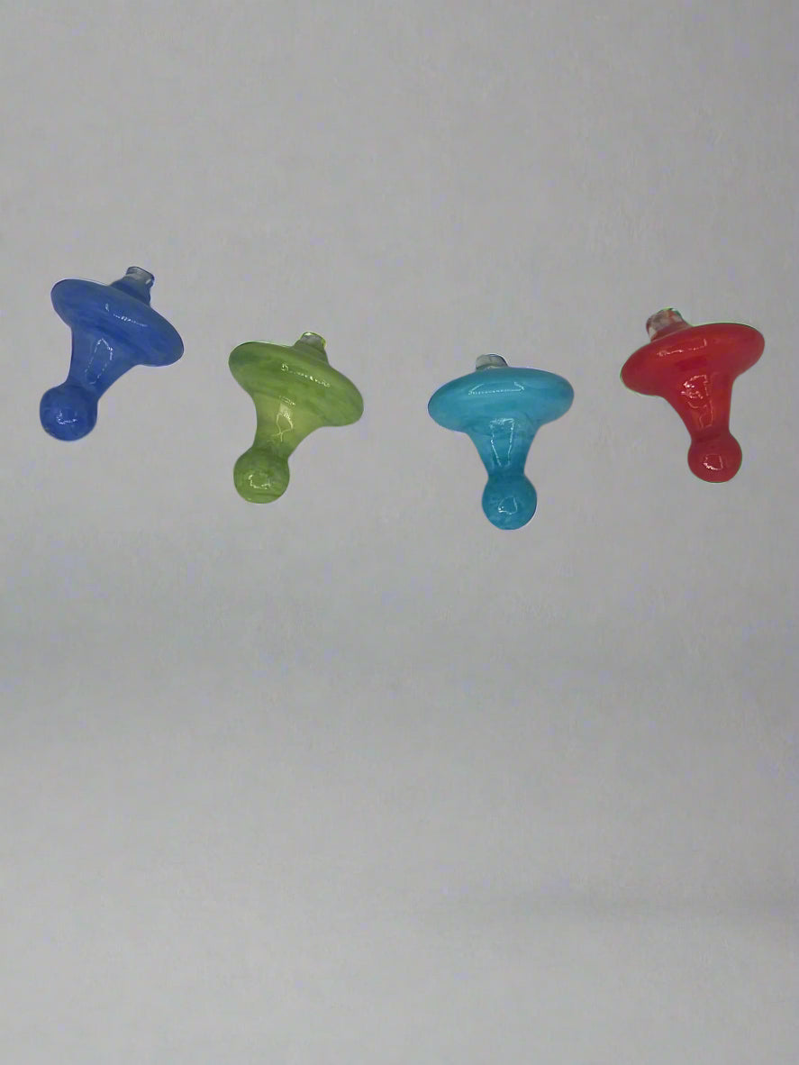 Handmade Solid Color Glass Carb Cap for Dab Rigs
