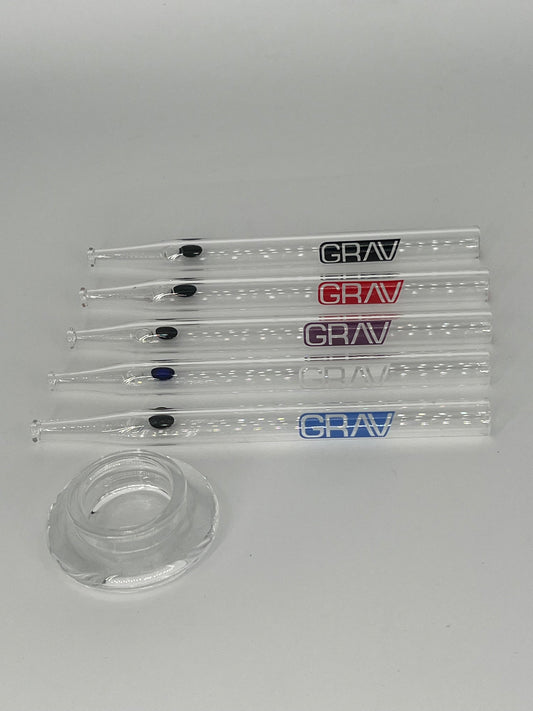 GRAV® Quartz Vape Straw with Dab Dish