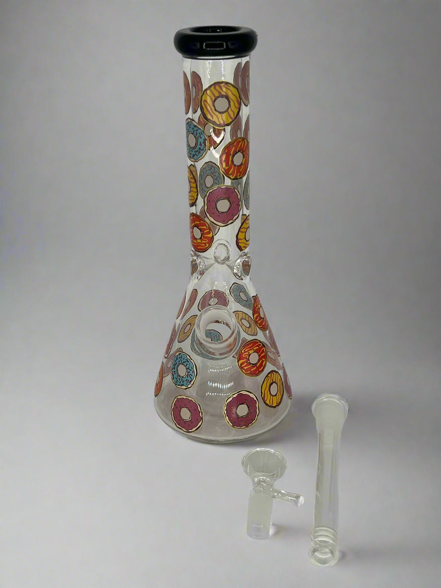 Donut Decal Water Bong