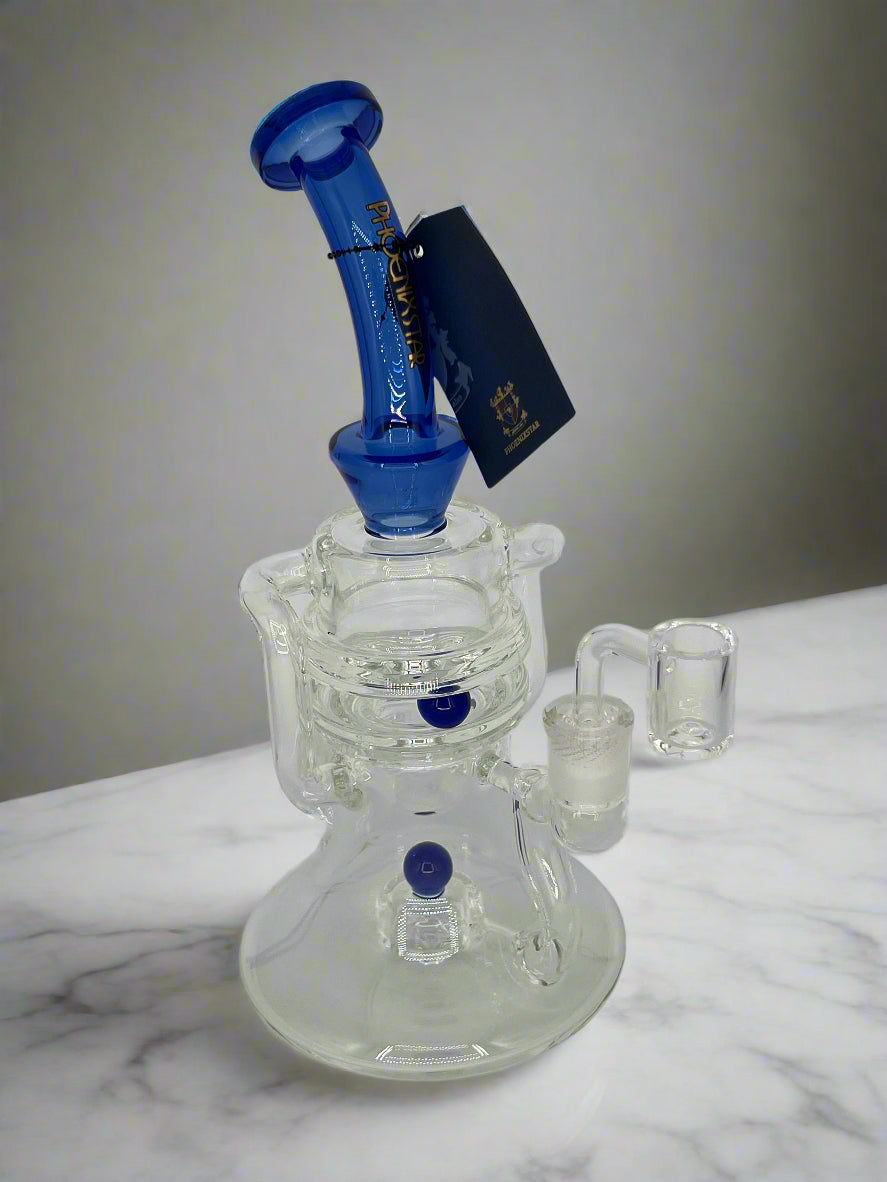 New Recycler Glass Dab Rig with Rotatable Ball