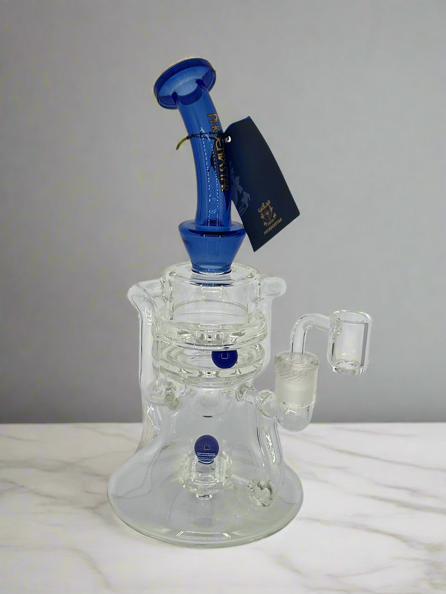New Recycler Glass Dab Rig with Rotatable Ball