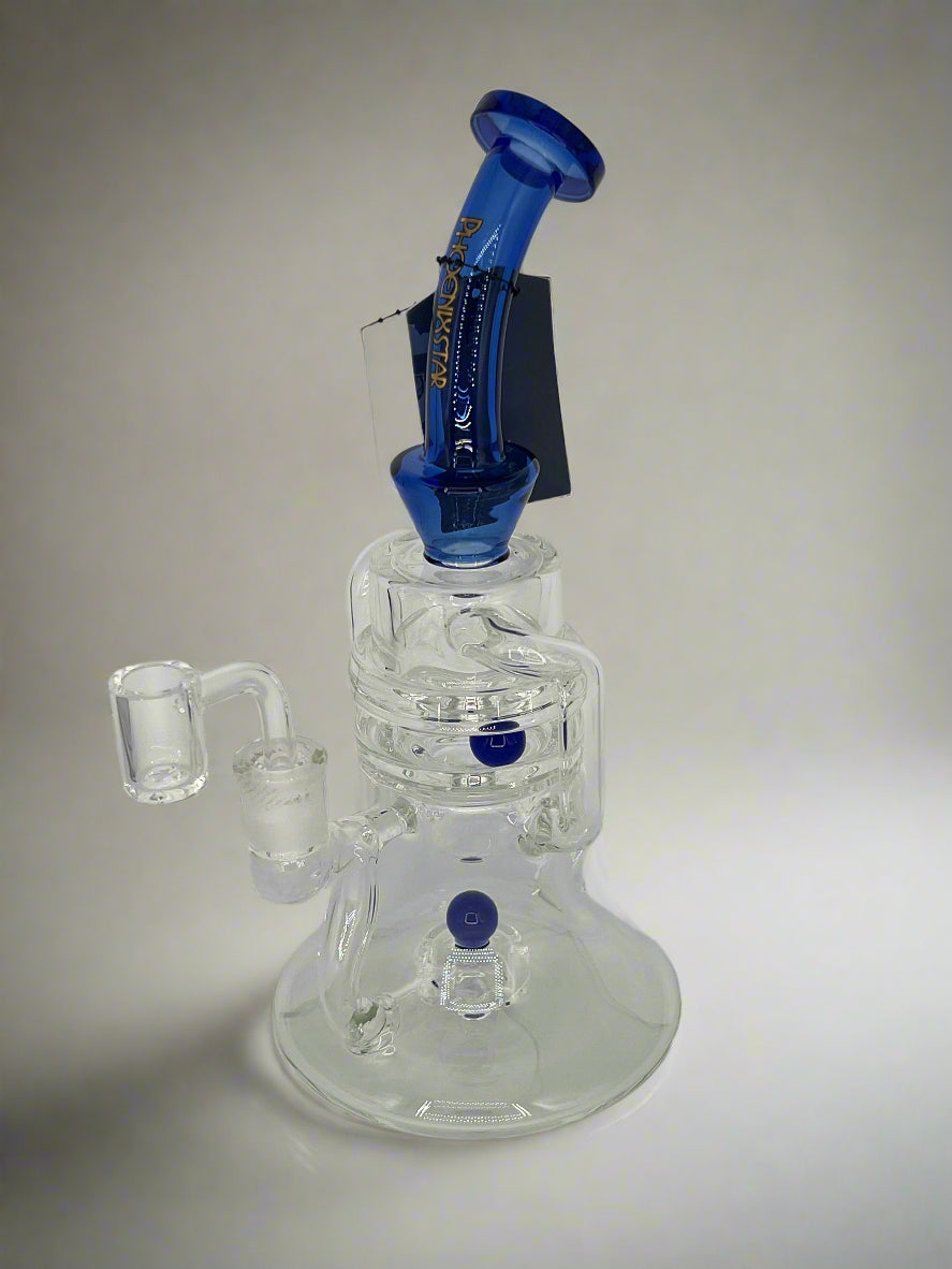 New Recycler Glass Dab Rig with Rotatable Ball