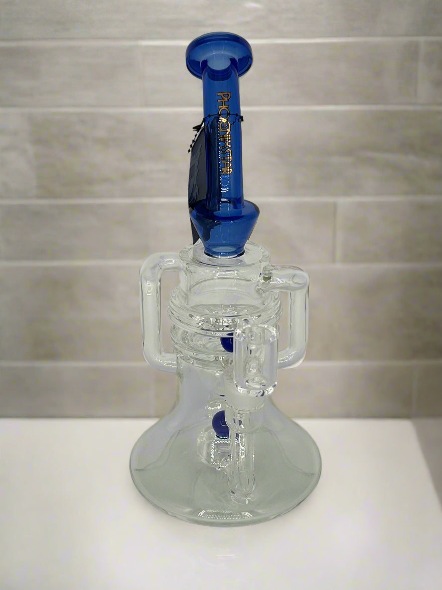 New Recycler Glass Dab Rig with Rotatable Ball