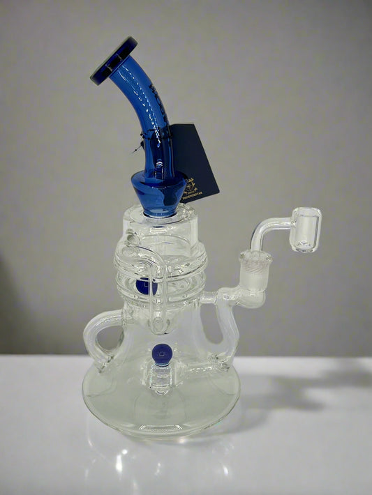 New Recycler Glass Dab Rig with Rotatable Ball
