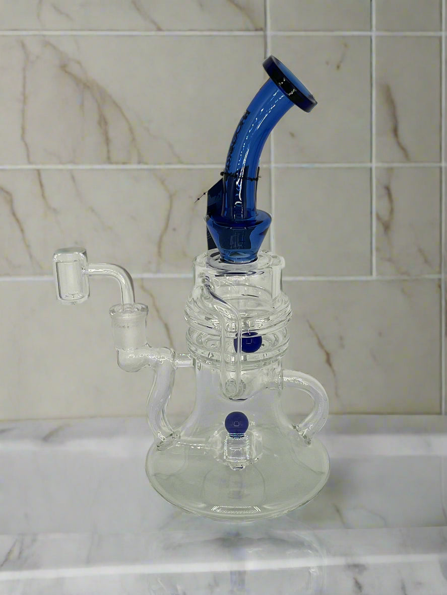 New Recycler Glass Dab Rig with Rotatable Ball