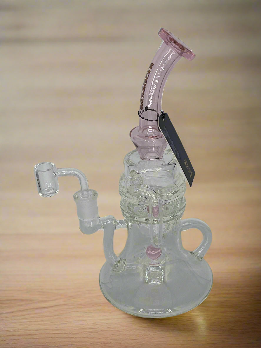 New Recycler Glass Dab Rig with Rotatable Ball
