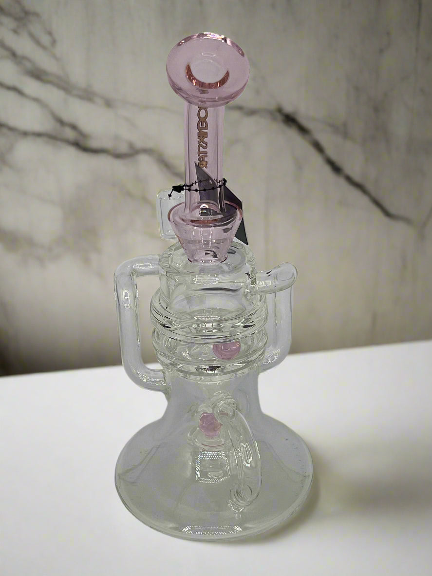 New Recycler Glass Dab Rig with Rotatable Ball