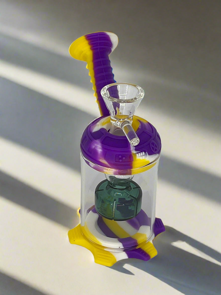 Silicone & Glass Perc Bong