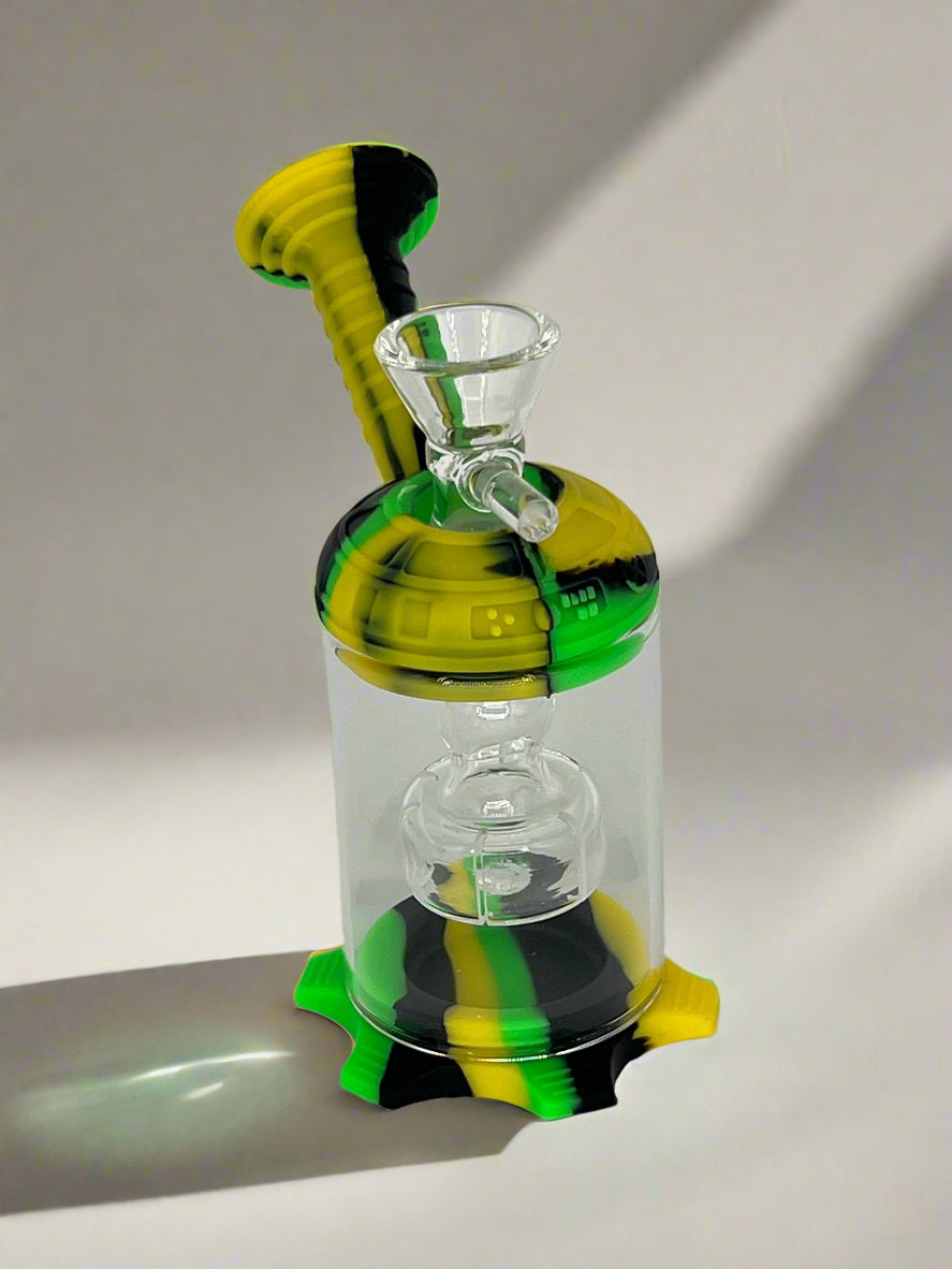Silicone & Glass Perc Bong