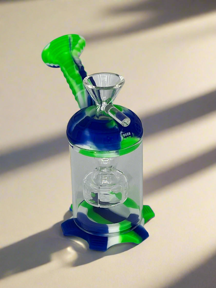 Silicone & Glass Perc Bong