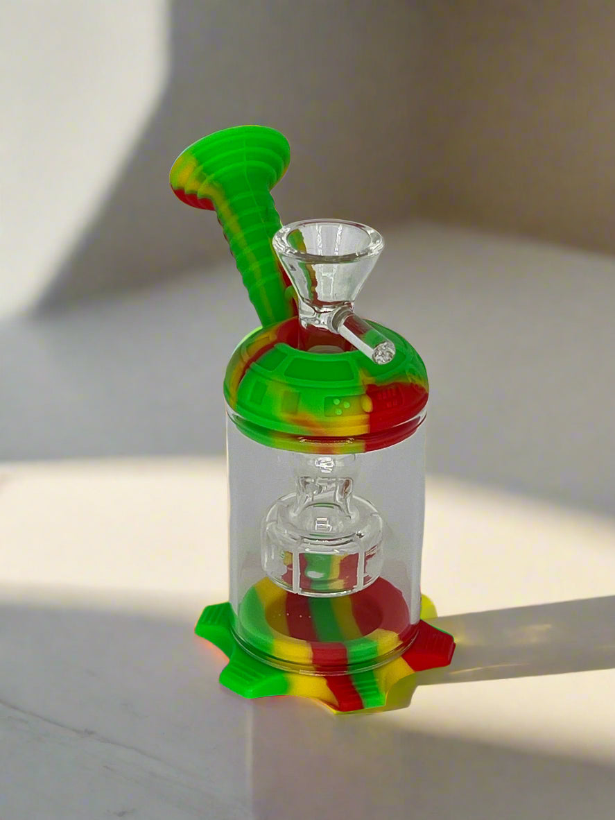 Silicone & Glass Perc Bong