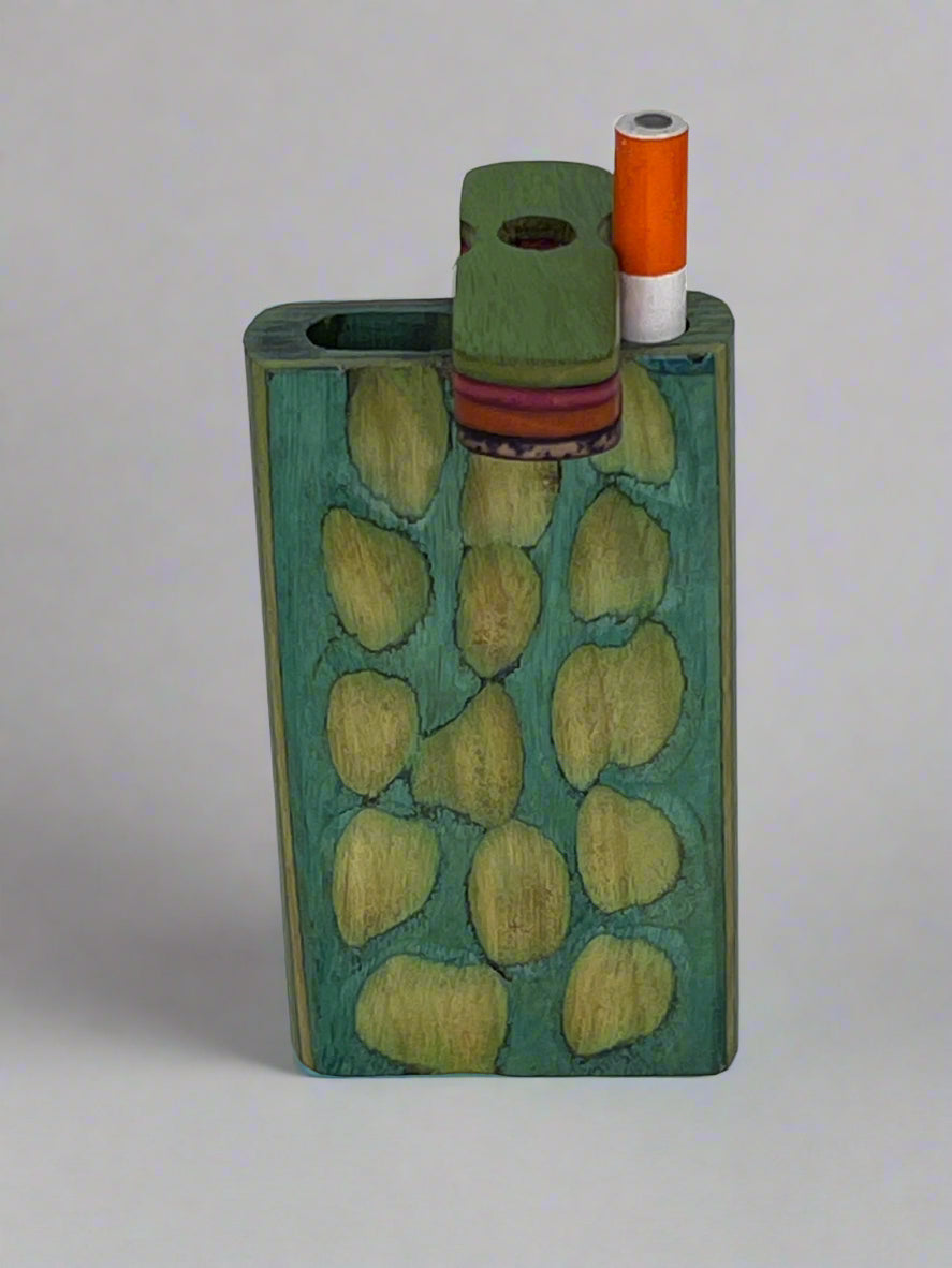 4" Wooden Dugout with One Hitter