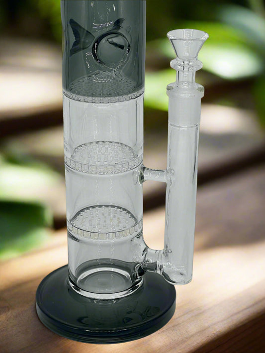 Triple Honeycomb Perc Bong